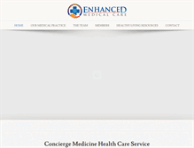 Tablet Screenshot of enhancedmedicalcare.com